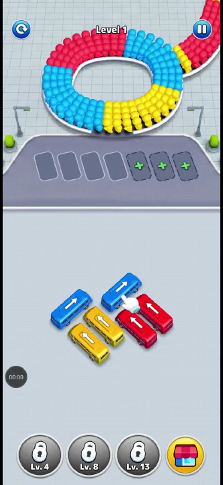 Bus Rush Fever Level 1 Walkthrough gameplay screenshot