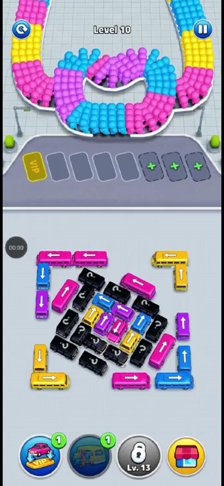 Bus Rush Fever Level 10 gameplay preview