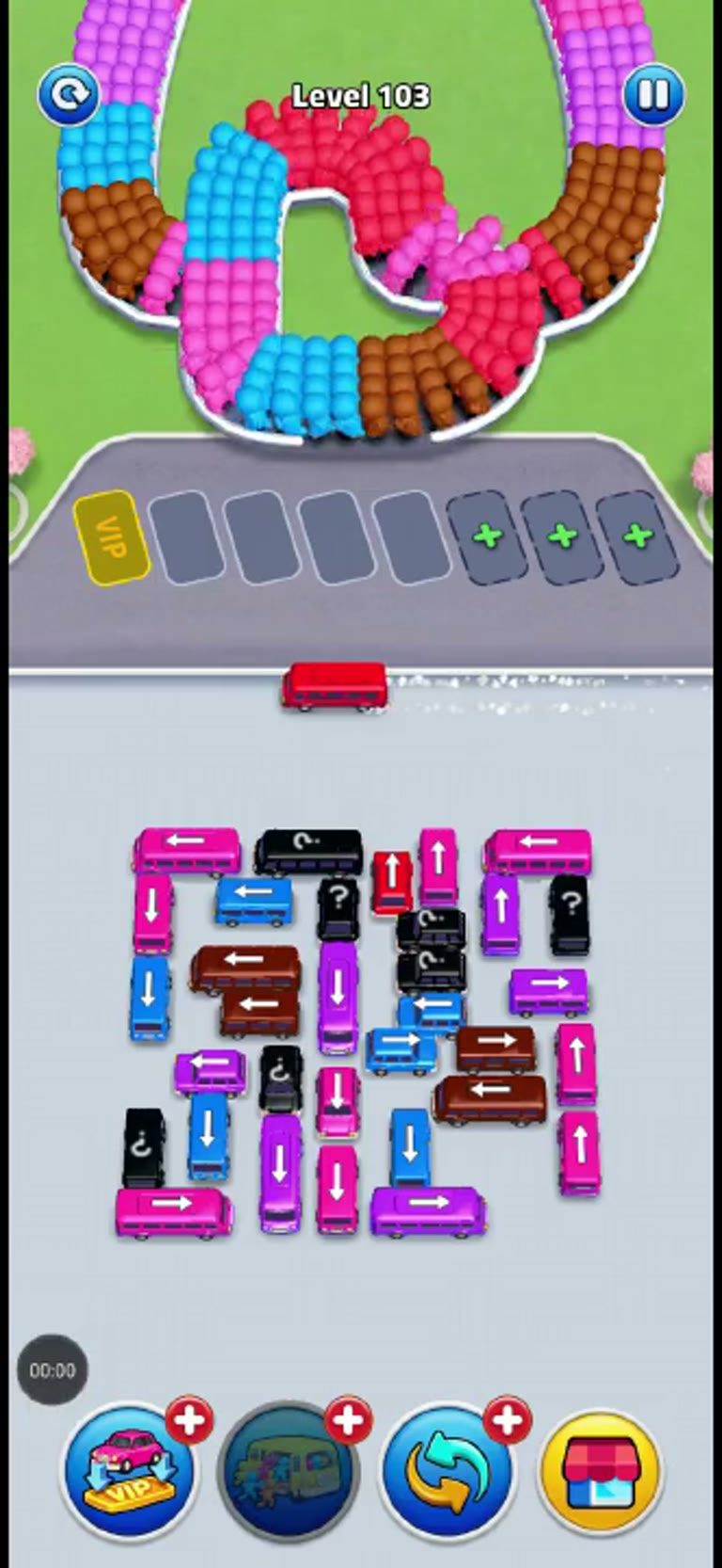 Bus Rush Fever Level 103 gameplay preview