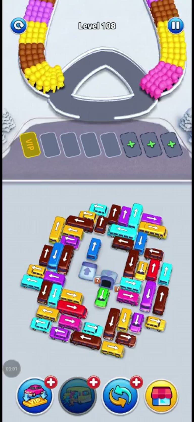 Bus Rush Fever Level 108 gameplay preview
