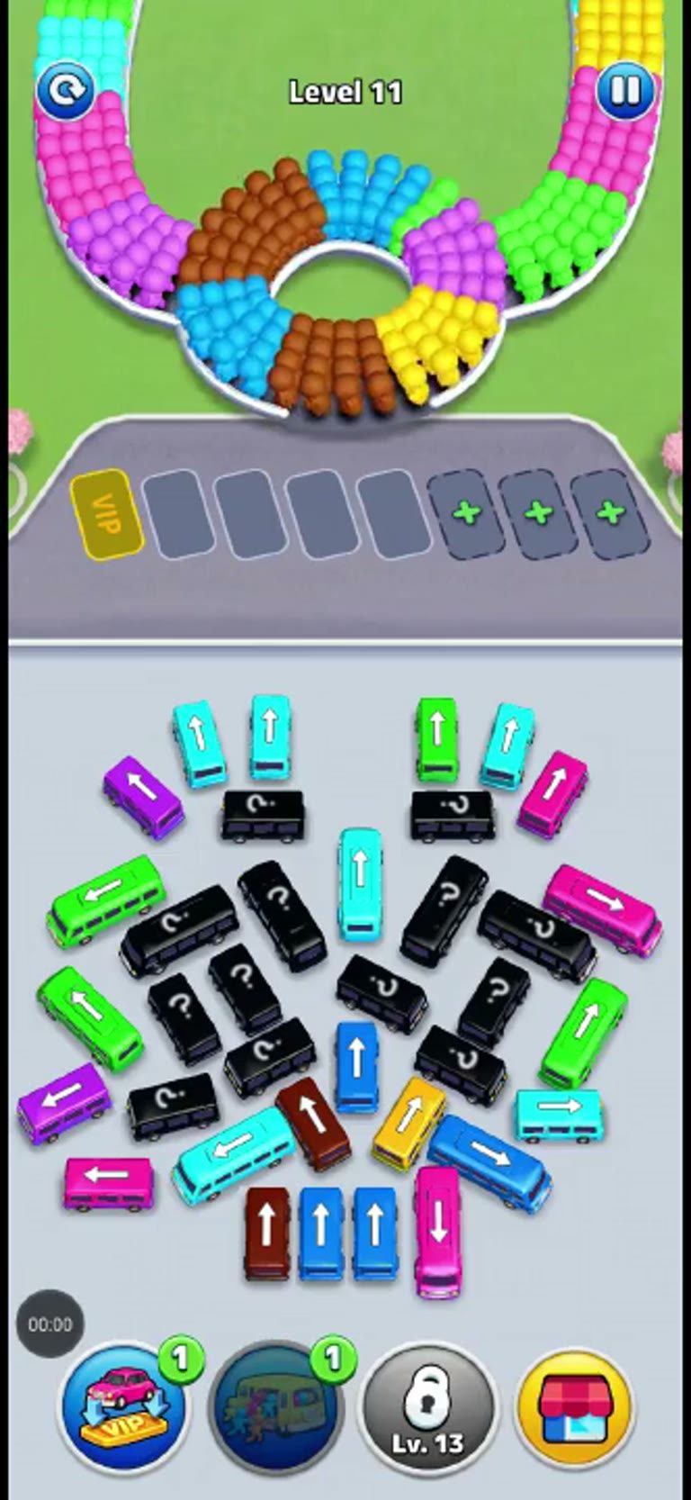 Bus Rush Fever Level 11 gameplay preview