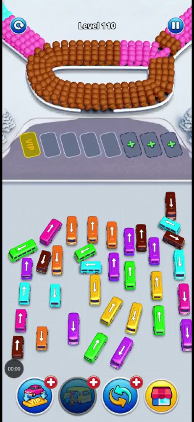 Bus Rush Fever Level 110 gameplay preview