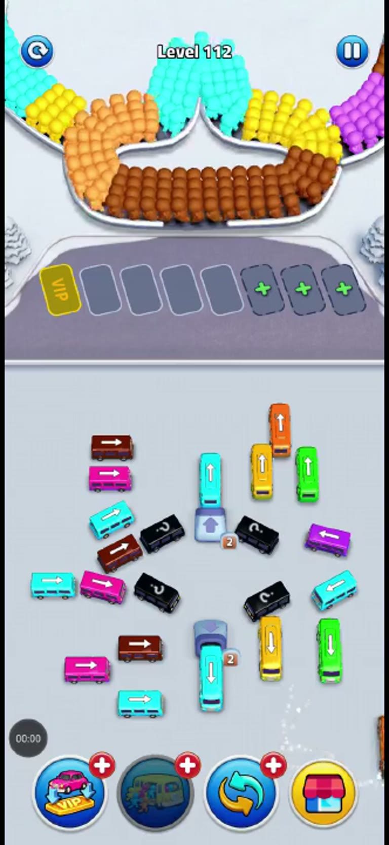 Bus Rush Fever Level 112 gameplay preview