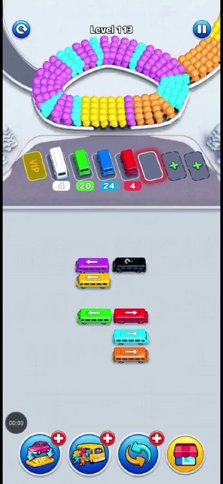 Bus Rush Fever Level 113 gameplay preview