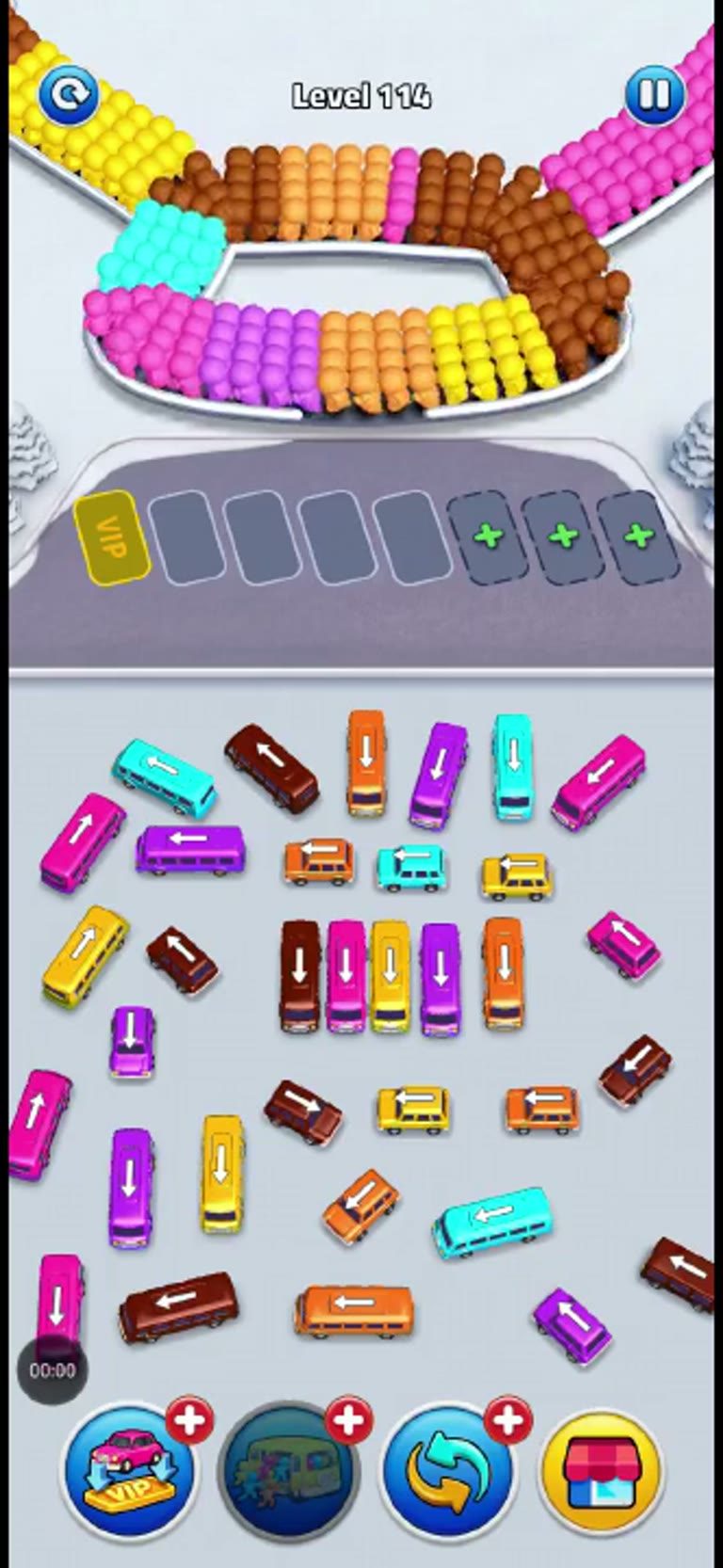 Bus Rush Fever Level 114 gameplay preview