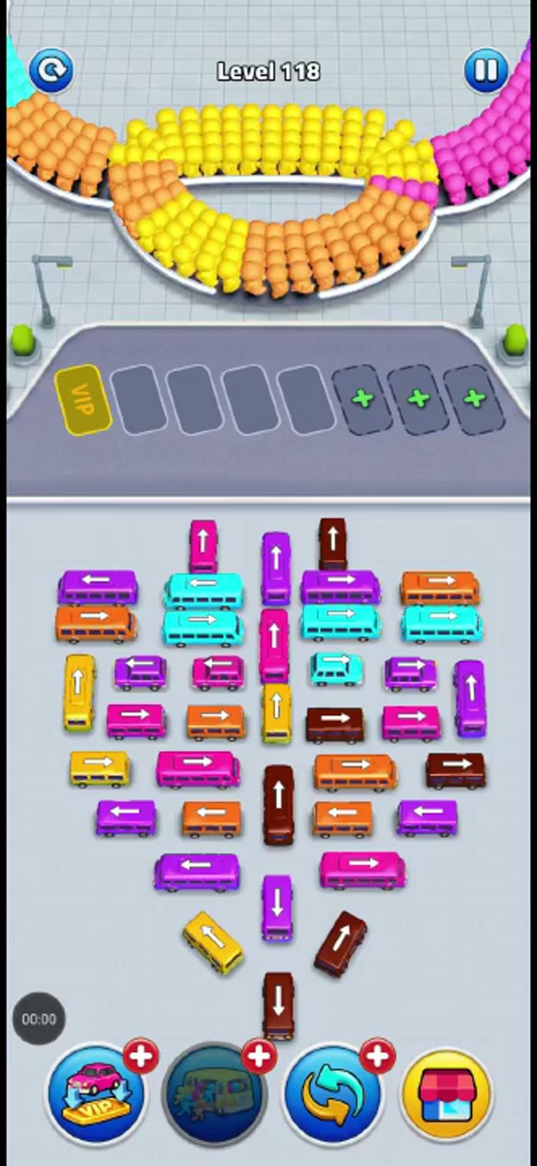Bus Rush Fever Level 118 gameplay preview