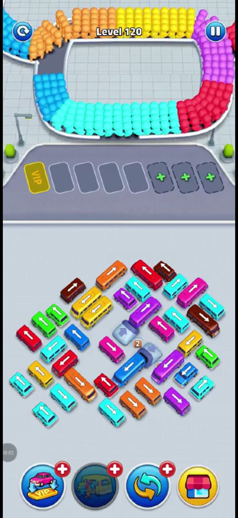 Bus Rush Fever Level 120 gameplay preview