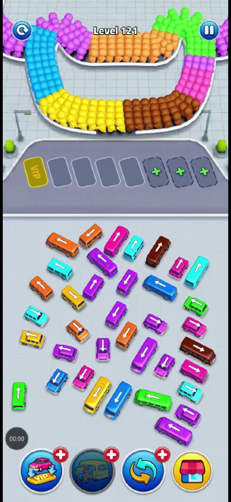Bus Rush Fever Level 121 gameplay preview