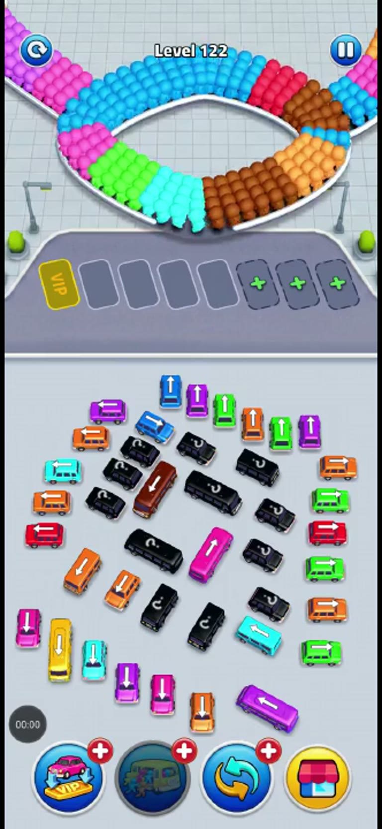 Bus Rush Fever Level 122 gameplay preview