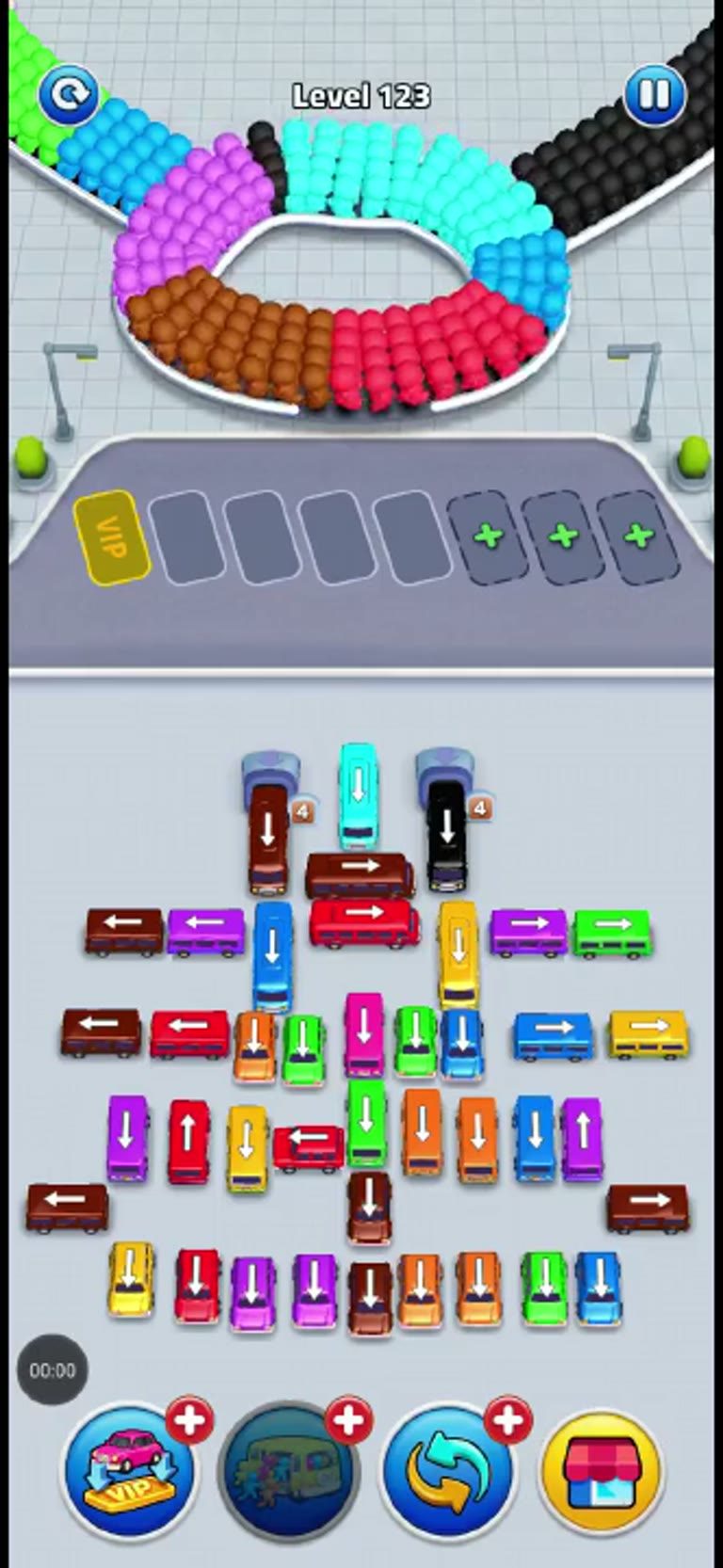 Bus Rush Fever Level 123 gameplay preview
