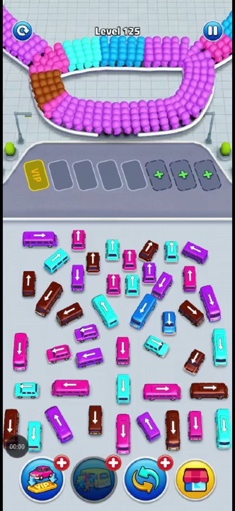 Bus Rush Fever Level 125 gameplay preview