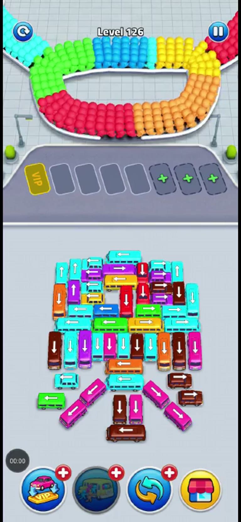 Bus Rush Fever Level 126 gameplay preview