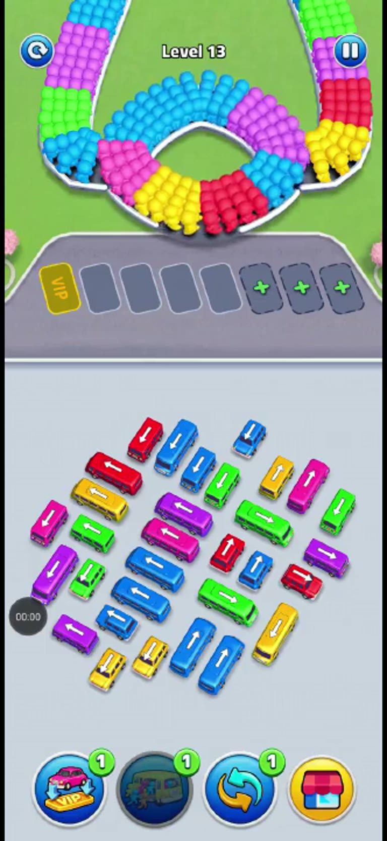 Bus Rush Fever Level 13 gameplay preview