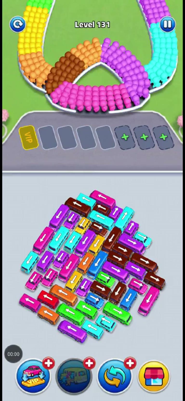 Bus Rush Fever Level 131 gameplay preview