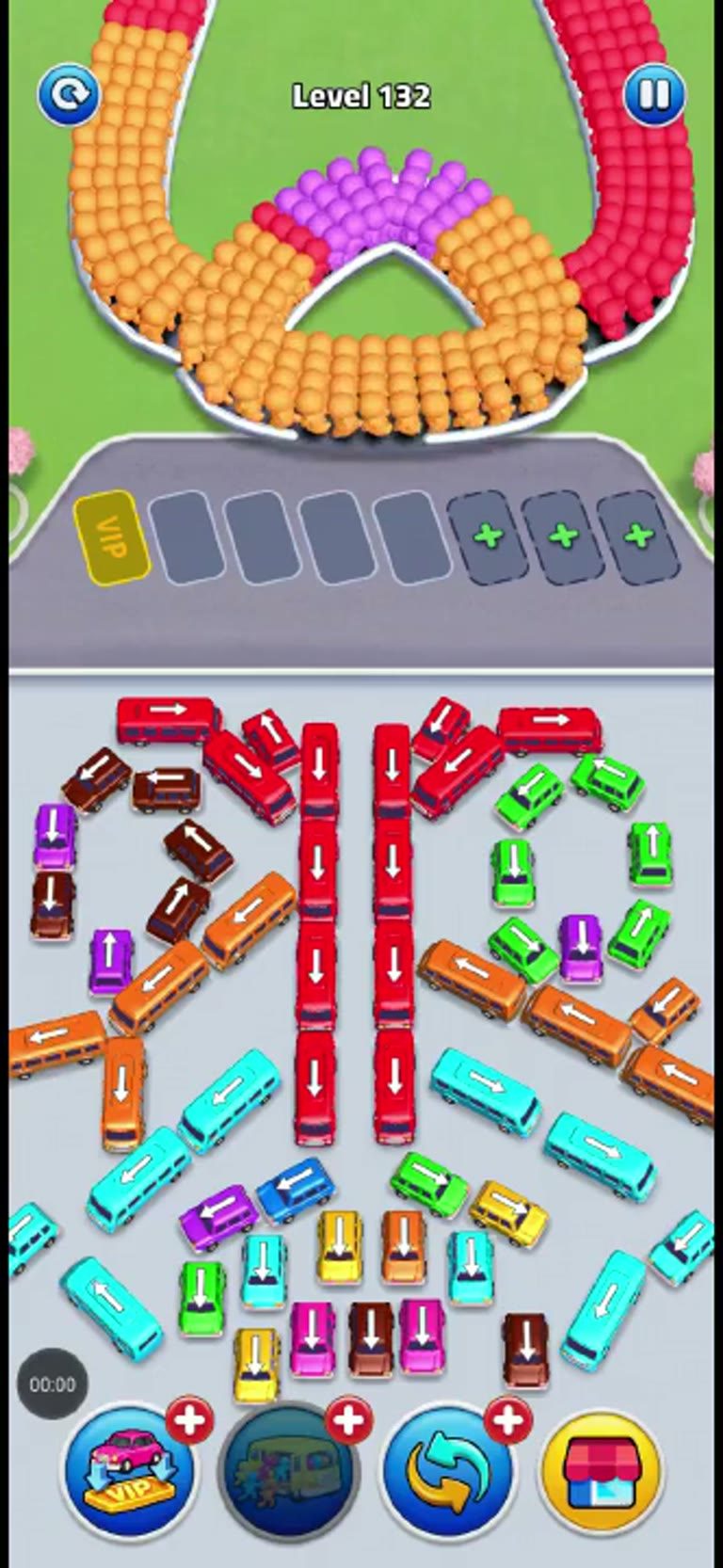 Bus Rush Fever Level 132 gameplay preview