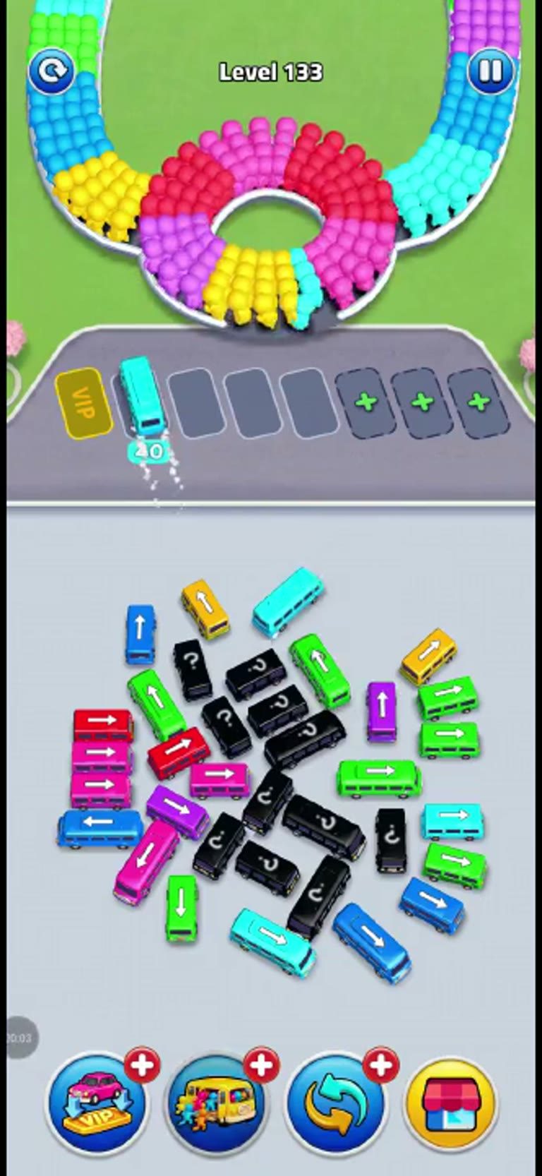 Bus Rush Fever Level 133 gameplay preview