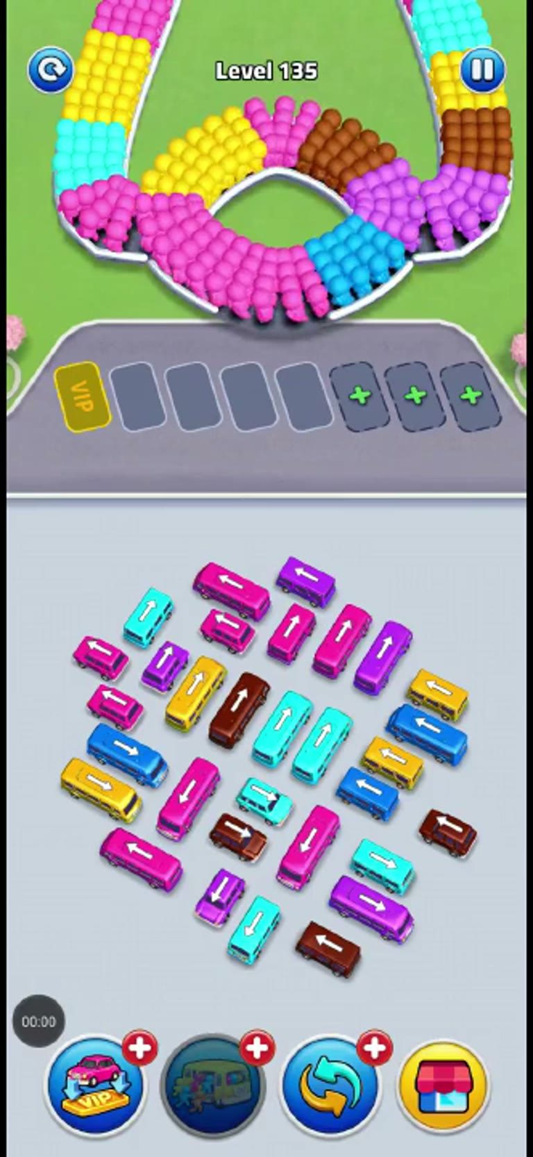 Bus Rush Fever Level 135 gameplay preview