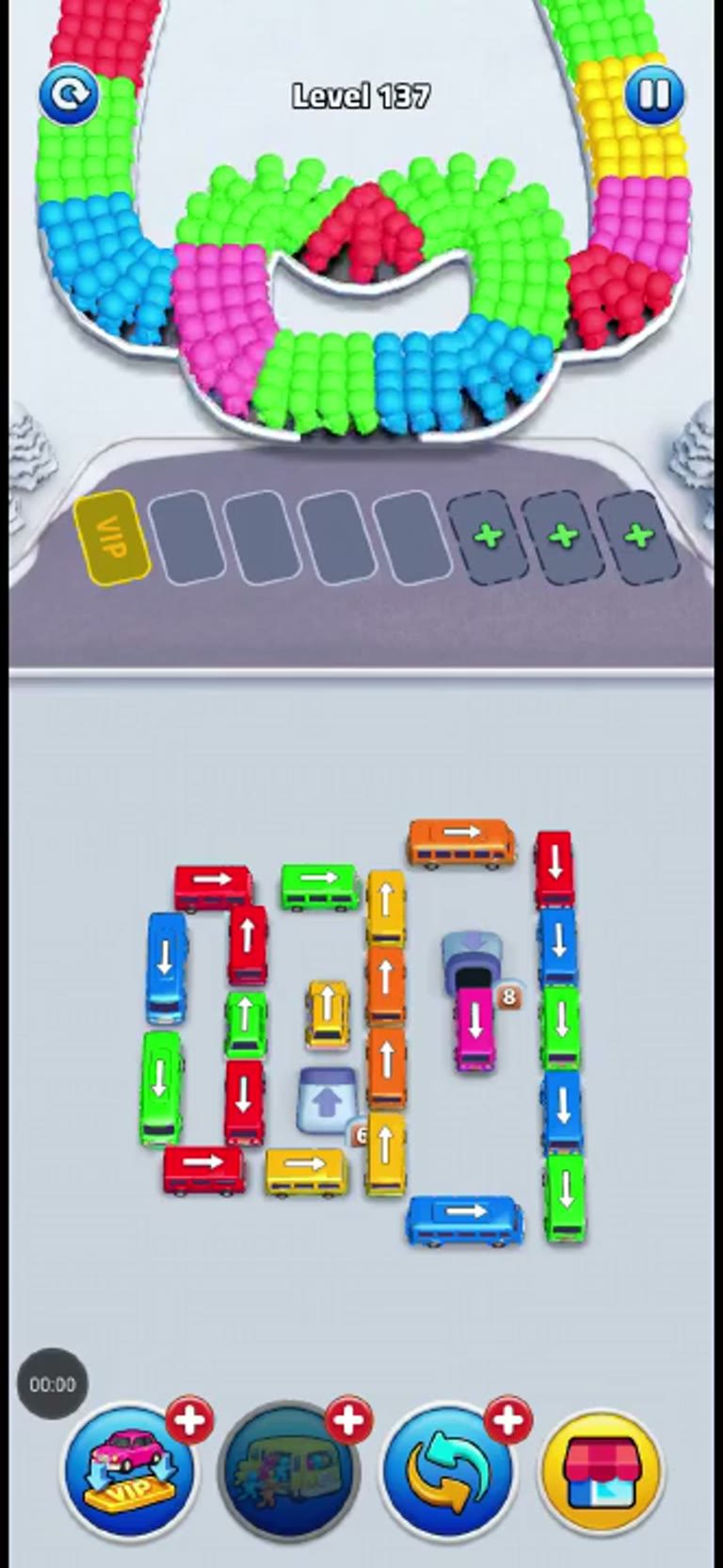 Bus Rush Fever Level 137 gameplay preview