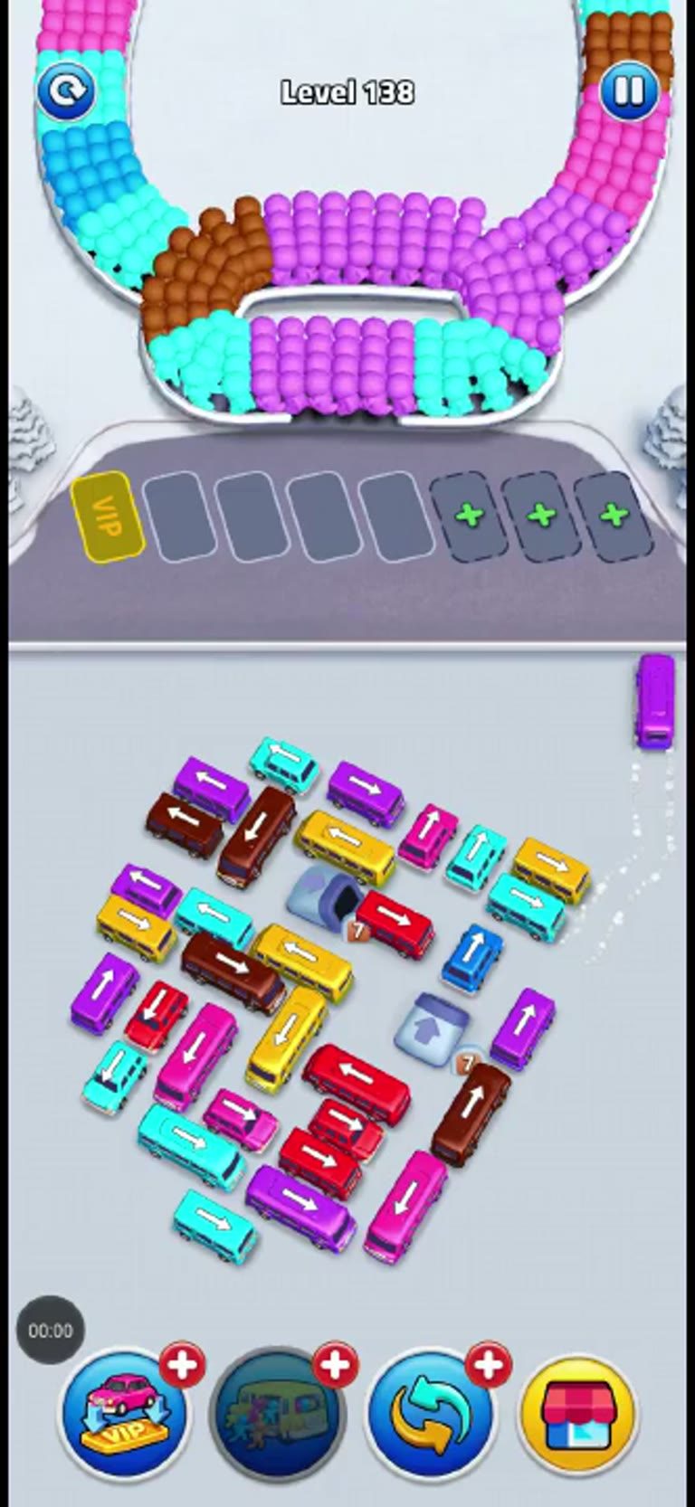 Bus Rush Fever Level 138 gameplay preview