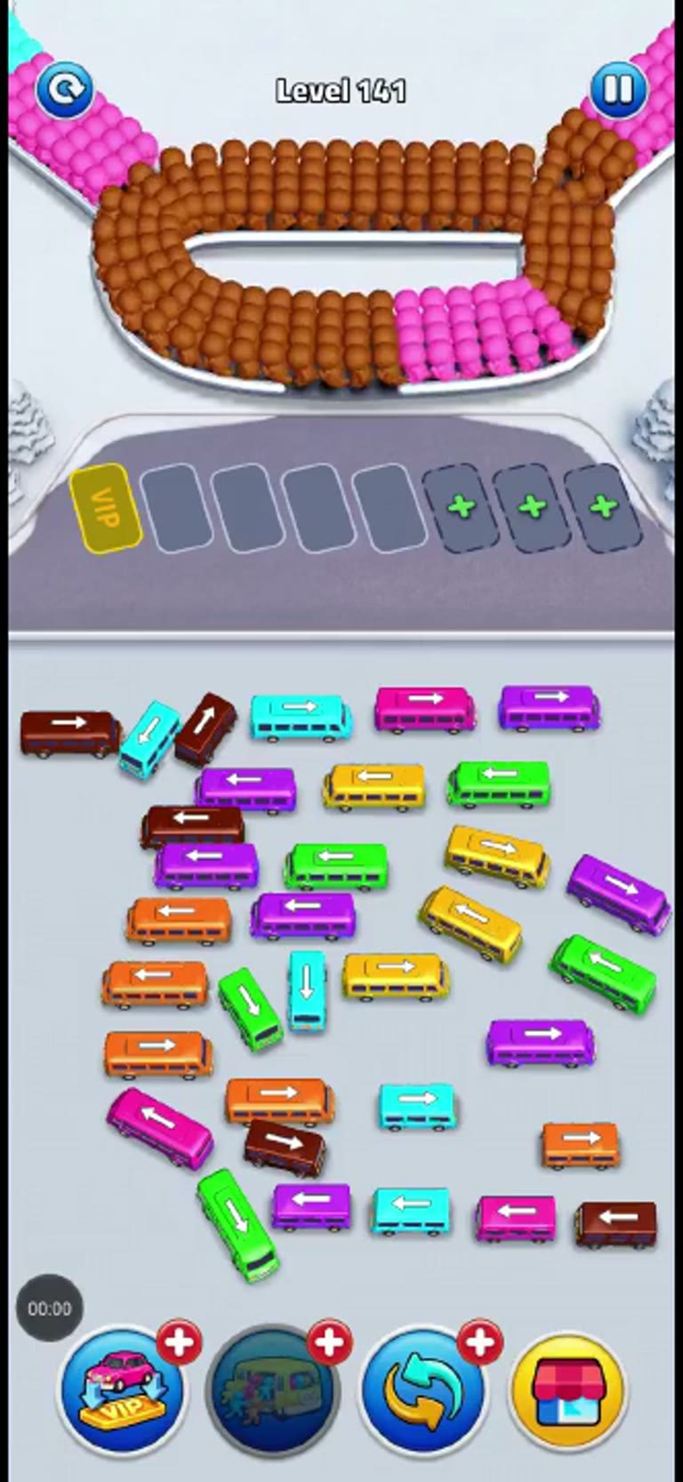 Bus Rush Fever Level 141 gameplay preview