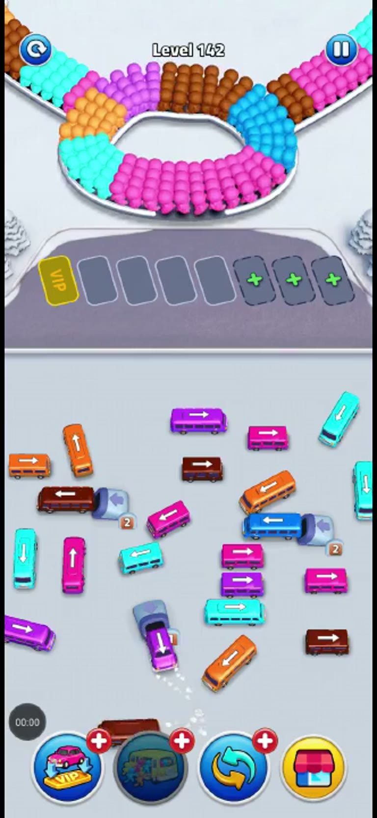 Bus Rush Fever Level 142 gameplay preview