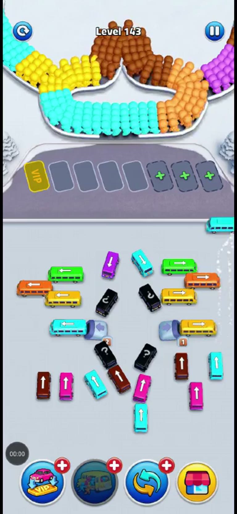 Bus Rush Fever Level 143 gameplay preview