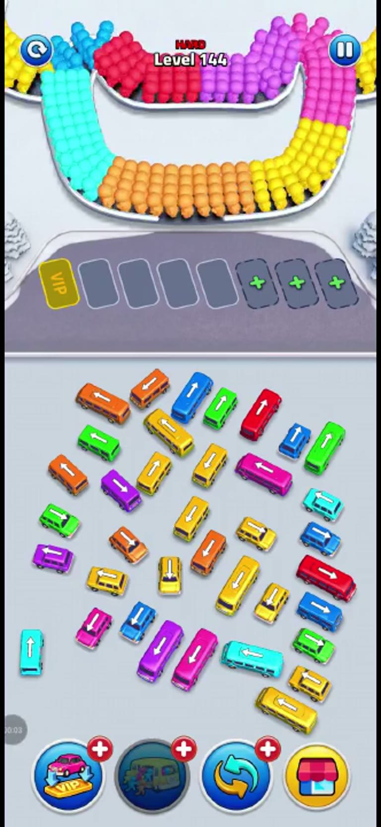 Bus Rush Fever Level 144 gameplay preview