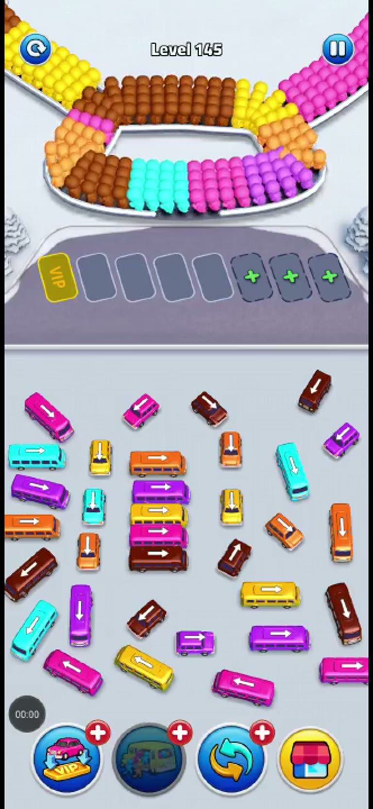 Bus Rush Fever Level 145 gameplay preview