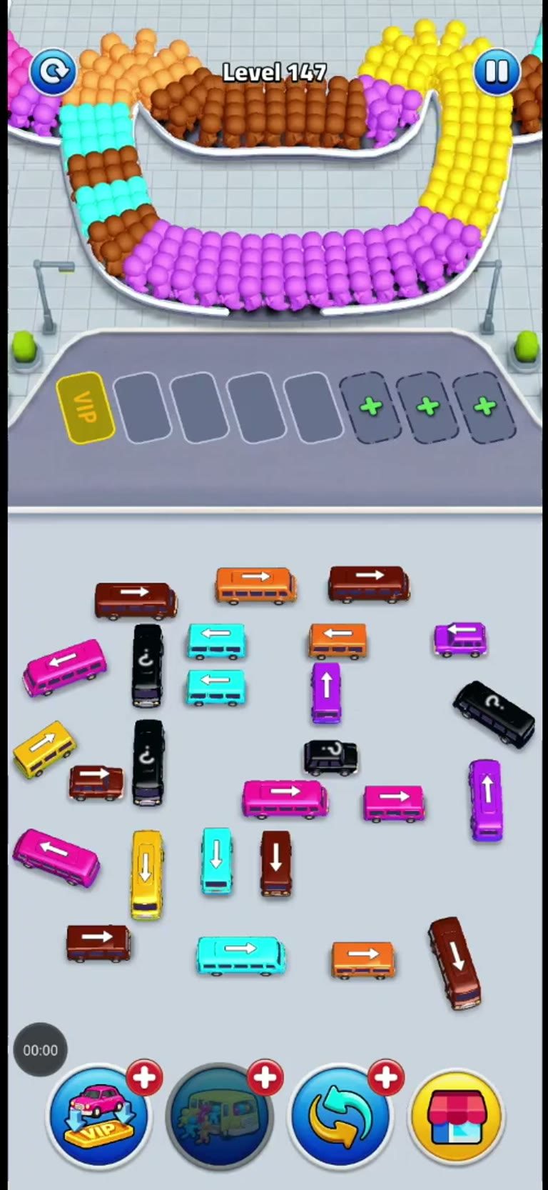 Bus Rush Fever Level 147 gameplay preview
