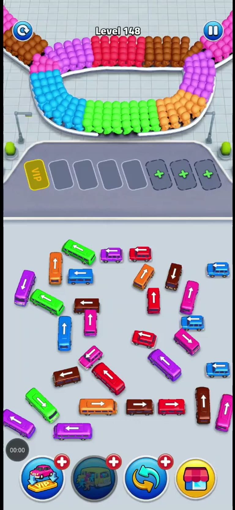 Bus Rush Fever Level 148 gameplay preview