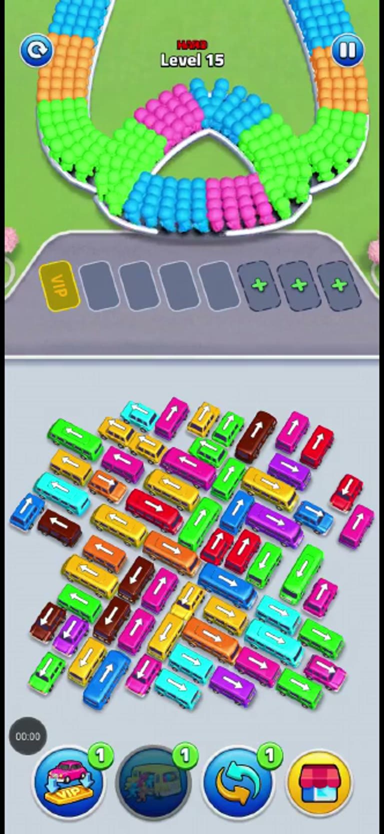 Bus Rush Fever Level 15 gameplay preview