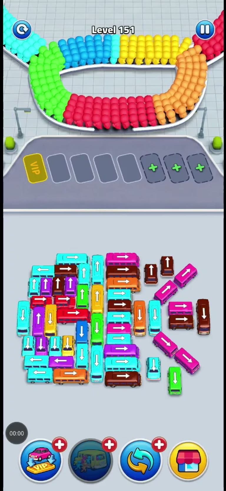 Bus Rush Fever Level 151 gameplay preview