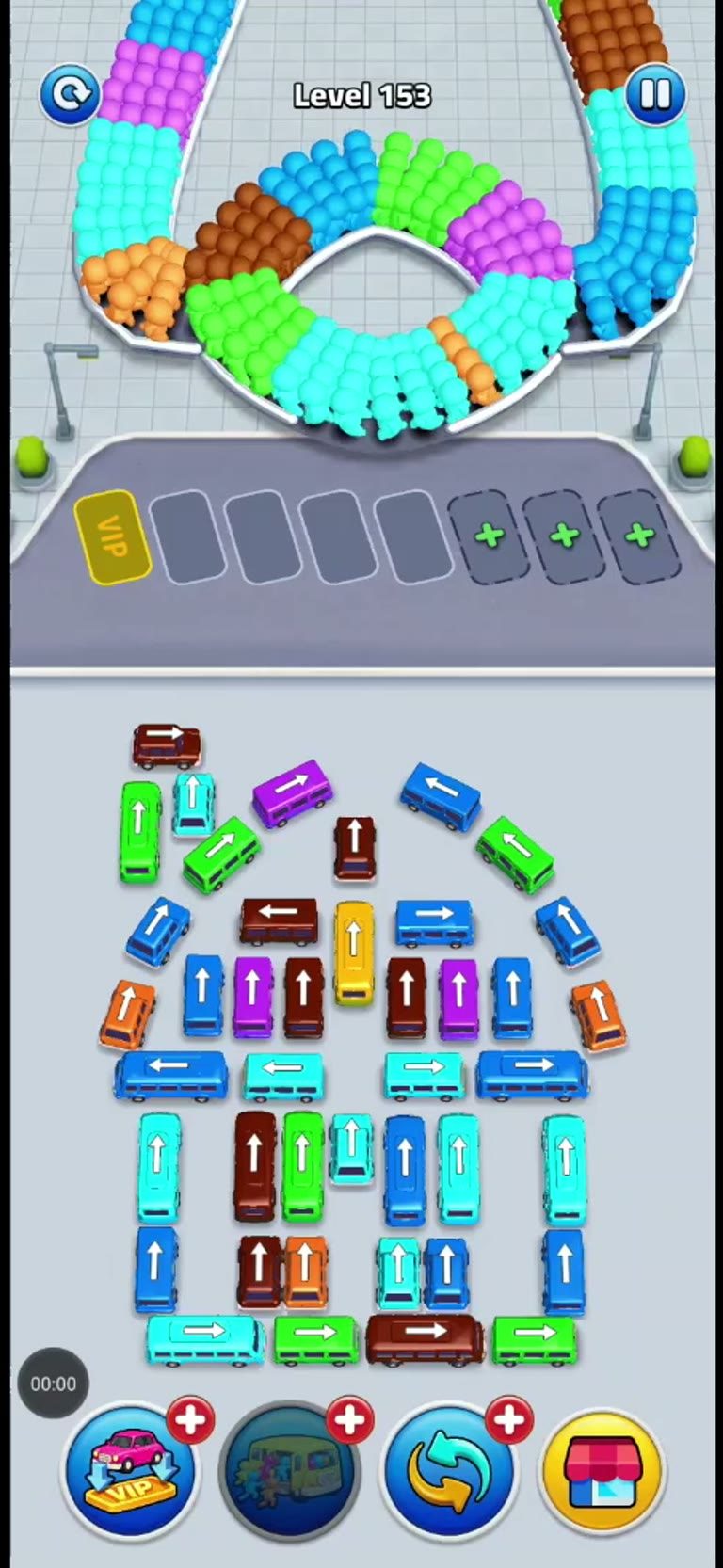Bus Rush Fever Level 153 gameplay preview