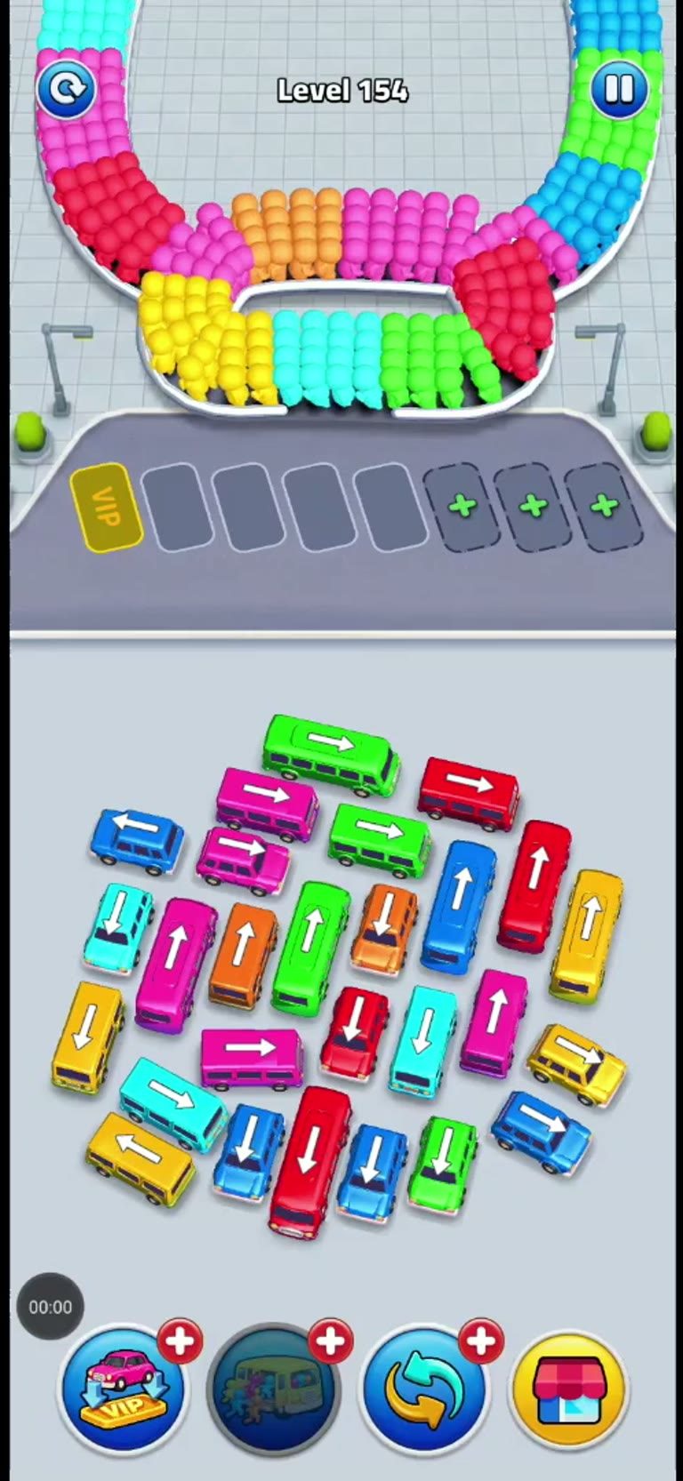 Bus Rush Fever Level 154 gameplay preview
