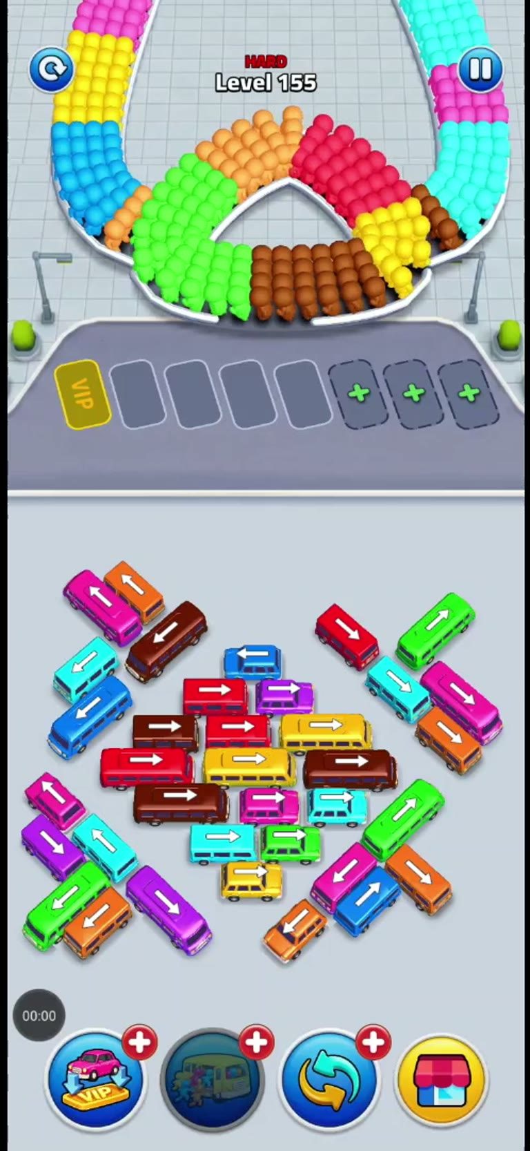 Bus Rush Fever Level 155 gameplay preview