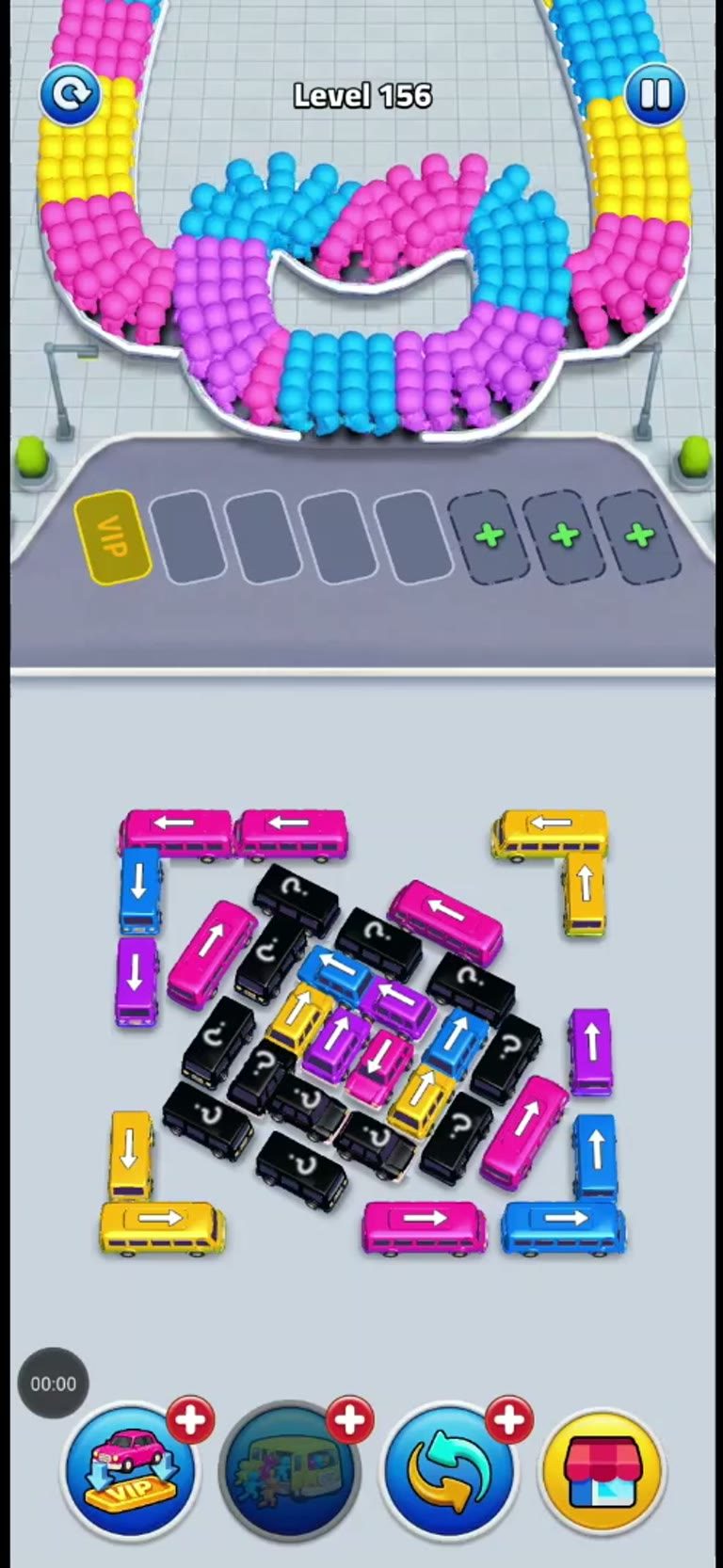 Bus Rush Fever Level 156 gameplay preview