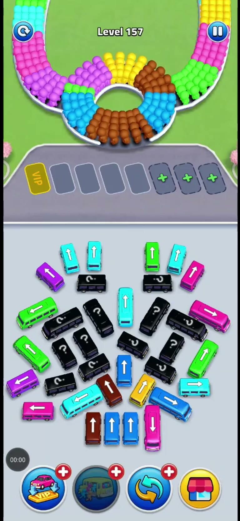 Bus Rush Fever Level 157 gameplay preview