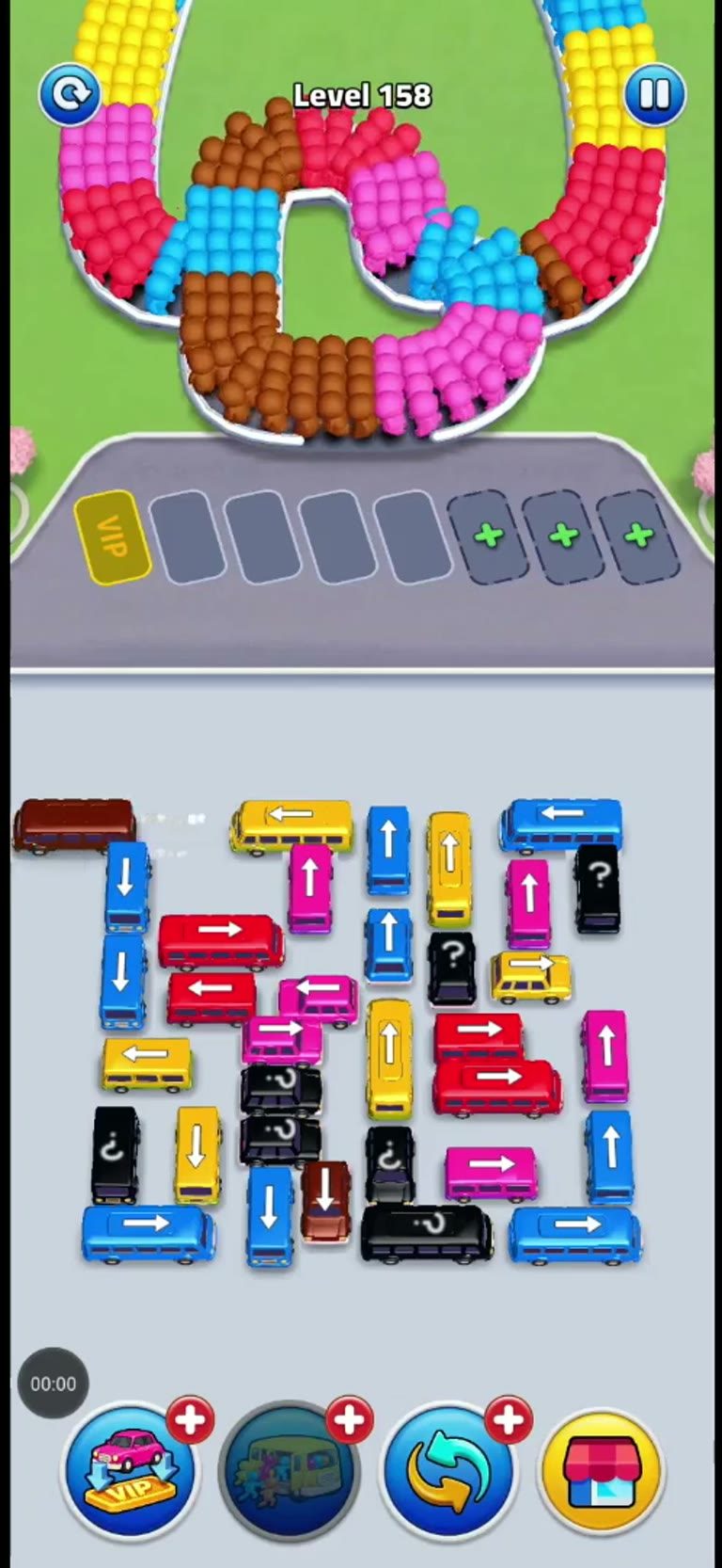 Bus Rush Fever Level 158 gameplay preview