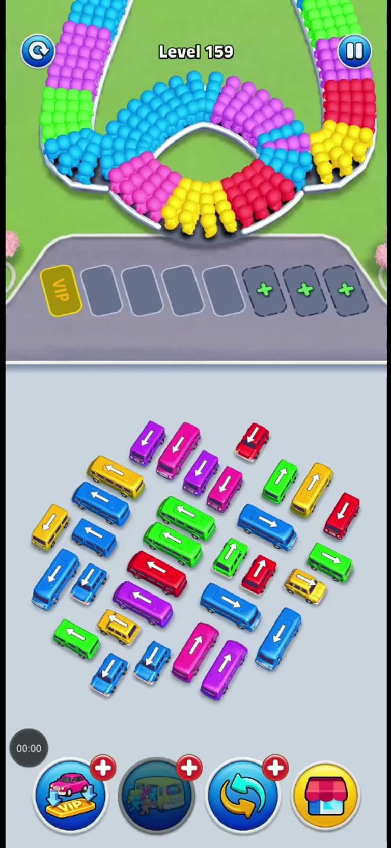 Bus Rush Fever Level 159 gameplay preview
