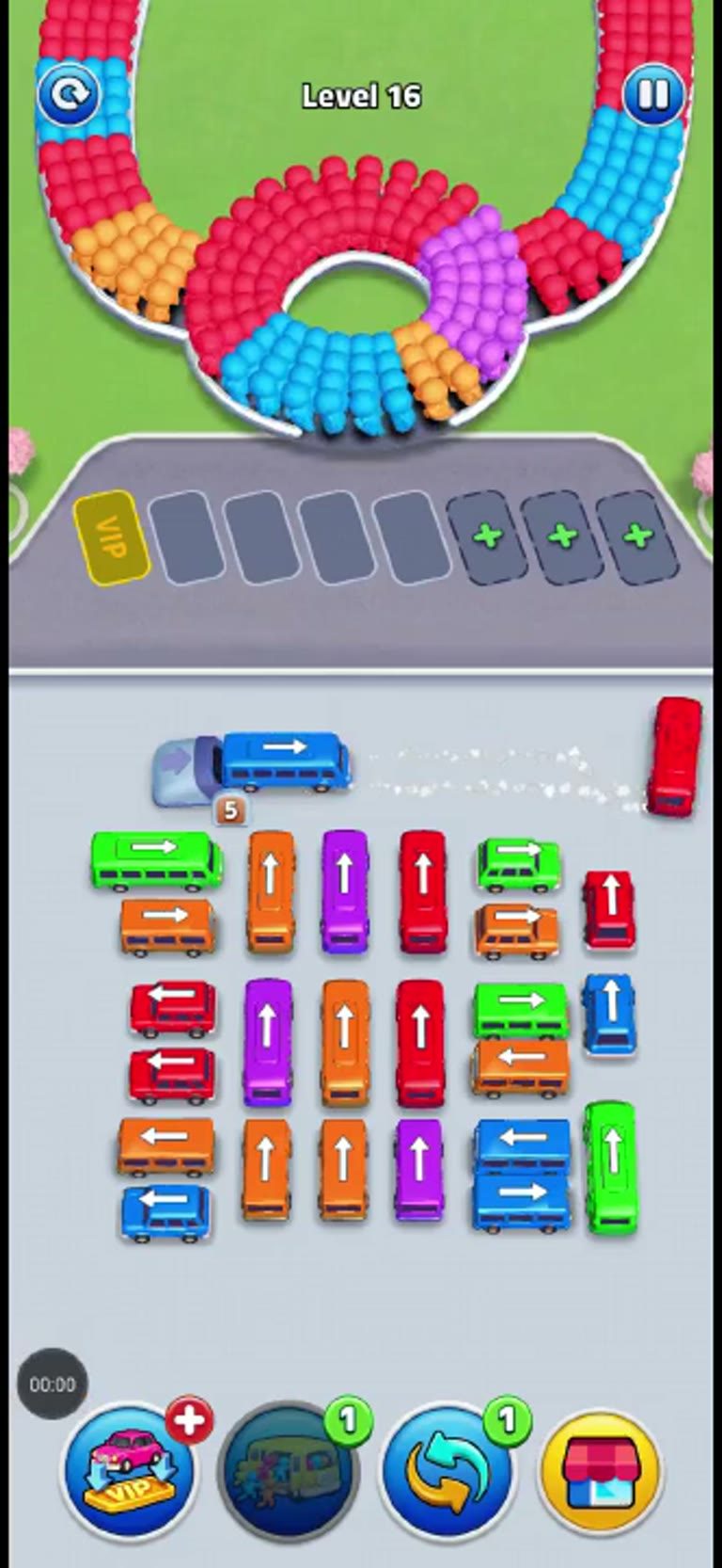 Bus Rush Fever Level 16 gameplay preview