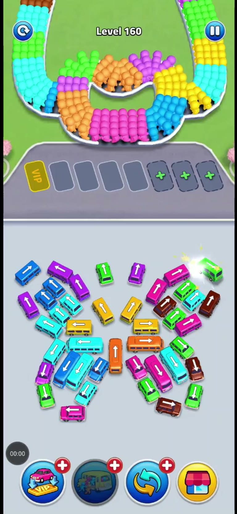 Bus Rush Fever Level 160 gameplay preview