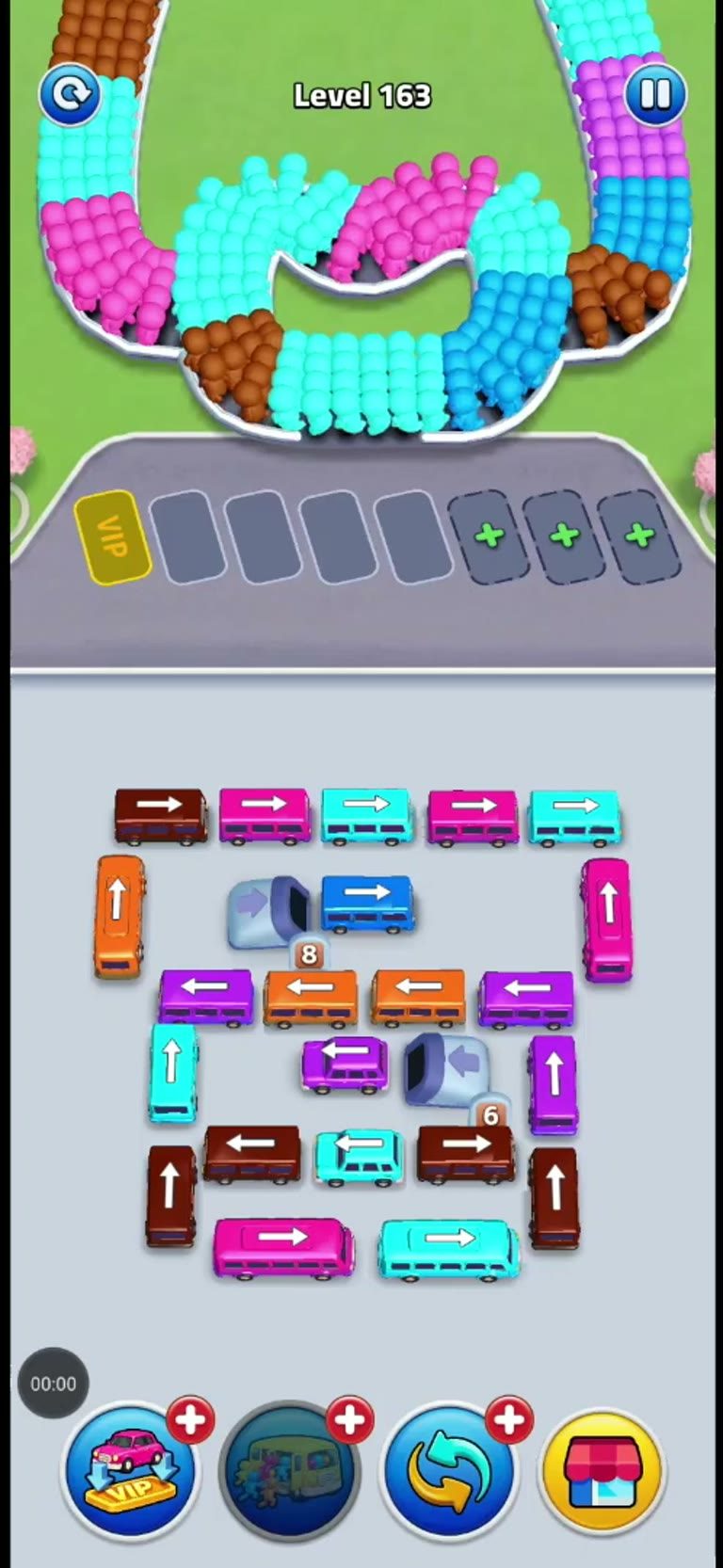 Bus Rush Fever Level 163 gameplay preview