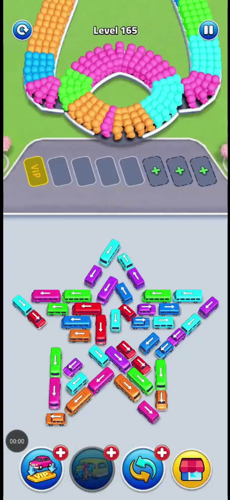 Bus Rush Fever Level 165 gameplay preview