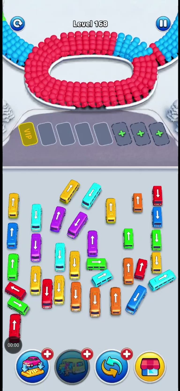 Bus Rush Fever Level 168 gameplay preview