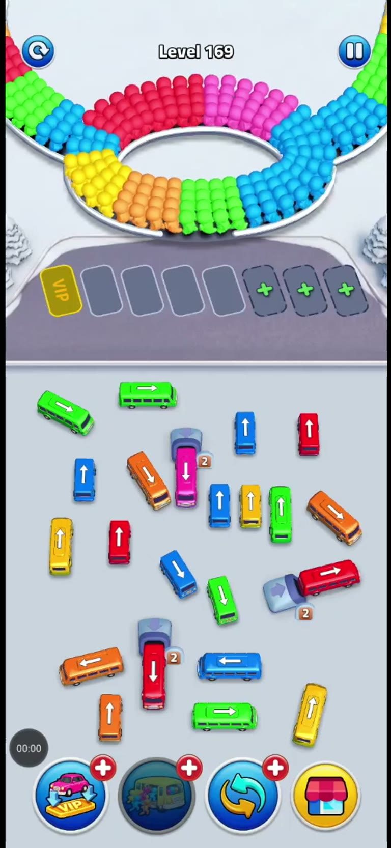 Bus Rush Fever Level 169 gameplay preview