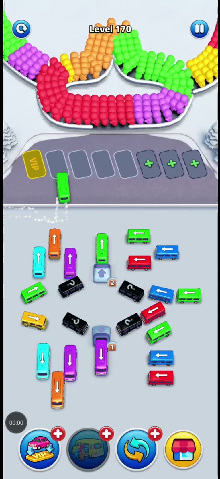 Bus Rush Fever Level 170 gameplay preview