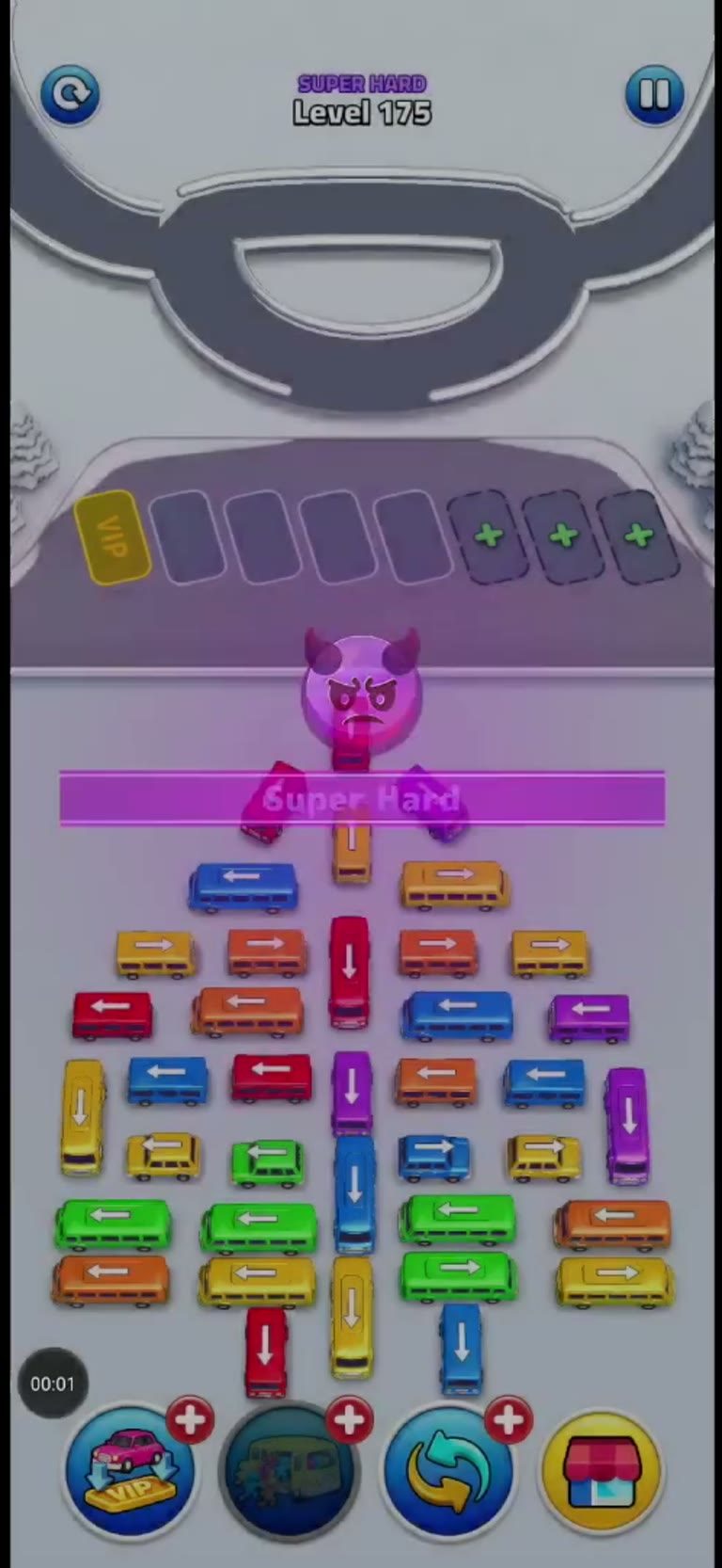 Bus Rush Fever Level 175 gameplay preview