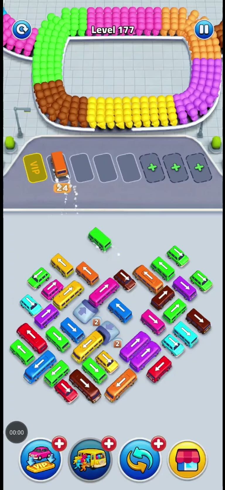Bus Rush Fever Level 177 gameplay preview