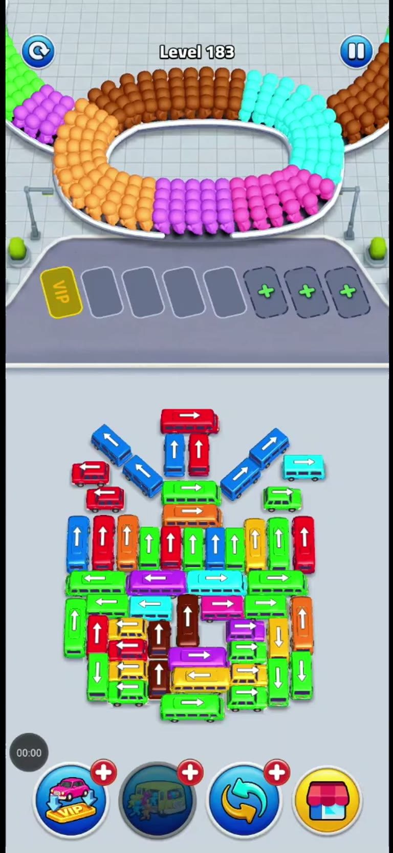 Bus Rush Fever Level 183 gameplay preview