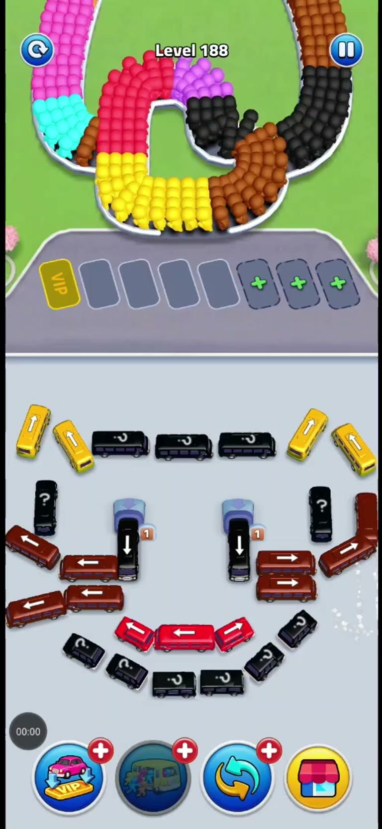 Bus Rush Fever Level 188 gameplay preview
